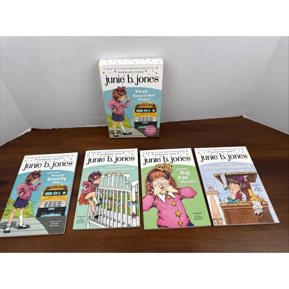 Lot of 12 Junie B. Jones Chapter Books 1-12- 4 Box Sets‎